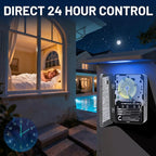 T104M Mechanical Time Switch (Mechanism Only), 208-277V AC 40A DPST, 24-Hour Dial with 12 ON/Off Trips, Heavy-Duty Timer Switch for Pool Pumps Water Heater Lighting and HVAC, with 4 Timer Trippers