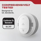 Kidde Smoke Detector for Home, 10-Year Battery Powered, Voice Alerts, LED Light Notifications, 3-Pack
