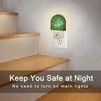 sndheke Green Jewel Dragonfly Night Light for Kids,Luxuxy Gold Dragonfly Night Light Plug in with Dusk to Dawn Sensor,0.5w Energy Saving Sleep Friendly Nightlight for Hallway Stairway Kitchen Bedroom
