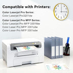 218X Toner Cartridges 4Pack MFP 3301fdw 3201dw Toner Compatible for HP 218X W2180X 218A Set for HP Color Laser Jet Pro MFP 3301fdw Pro 3201dw 3301sdw 3301cdw Printer (Black/Cyan/Yellow/Magenta)