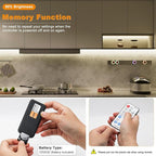 PAUTIX RF Remote Dimmer for Single Color LED Strip Lights,18-Key Wireless Remote and in-line Controller DC 12V-24V for 3528/2835/5050/COB LED Tape Lights,Timer Function