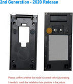 Fansoun No-Drill Adhesive Mount for Ring Video Doorbell (2nd Generation - 2020 Release), Mounting Bracket Accessories for Apartments Office Houses (Black)