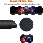 4 in 1 Ergonomic Keyboard Wrist Rest & Mouse Pad Wrist Rest Set, Large XXL Gaming Desk Mat 31.5"x 11.8" with Non-Slip Base, Memory Foam for Home Office Study Gaming, Wolf Howling