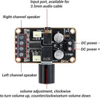 DROK 5W+5W Mini Audio Amplifier Board PAM8406 DC 5V Digital Stereo Power Amp 2.0 Dual Channel Class D Amplify Module for Speaker Sound System DIY