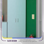 ENERLITES Screwless Duplex Wall Plate, Child Safe Receptacle Outlet Cover, Standard Size, 1-Gang 4.68" x 2.93", Unbreakable Polycarbonate Thermoplastic, UL Listed, SI8821-I, Glossy, Ivory