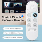 Replacement for Google-Chromecast-Remote, for Chromecast with Google TV Remote 4K/HD & Google TV Streamer 4K(Only for Snow Chromecast Google)