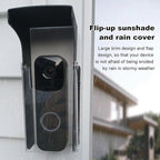 "Black Doorbell Rain Cover - Waterproof, Anti-Glare - Compatible with Blink/Google Nest/Arlo Video Doorbell".
