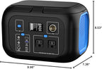 Portable Power Station 600W Power Bank 296Wh Solar Generator Lithium Battery Portable Generator Fast Charging with LED Light Battery Pack 9 Outputs Power Supply for Home Camping Emergency Backup