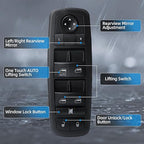 Wuangki Master Power Window Control Switch | Front Driver Side | 13+8 Pins | Compatible with 2011-2016 Journey | OE 68084001AD | Window Buttons