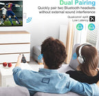 Beeitzie Bluetooth Transmitter for Airplane,Bluetooth V5.4 Transmitter for 2 Airpods/Headphones Dual Pairs.Wireless Transmitter for in-Flight/TV/Gym,with AptX LL,Metal Frame