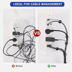Nettbe Reusable Cable Ties, 126 PCS 8 Inches Adjustable Cord Straps Wire Organizer Cord Wrap and Hook Loop Cable Management