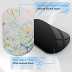 Mouse Pad Wrist Wrist Rest, Comfortable Memory Foam Wrist Rest, Non-Slip PU Base, Ergonomic Wrist Support and Arm Rests for Gaming, Office, Computer Use, Relieve Typing Pain (Fresh Leaves)