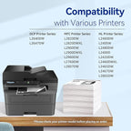 Valinkso TN830XL Toner Cartridge and DR830 Drum Unit Compatible with HL-L2405W HL-L2460DW HL-L2480DW DCP-L2640DW MFC-L2760DW MFC-L2820DWXL MFC-L2900DW Printers (2 Toner,1 Drum)