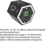 Timer,kitchen timers,magnetic digital visual pomodoro cube countdown timer,1,5,10,25,30,60 min desk productivity flip timers for classroom cooking baking fitness study,easy for seniors & kids