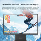 Lenovo IdeaCentre I All-in-One PC, 24" FHD 100Hz Touchscreen Display, Intel Core i5-13420H, 16GB DDR5 RAM, 1TB SSD, Wi-Fi 6, Win 11 Pro, Wireless KB & M, Business Integrated Desktop Computer, Black