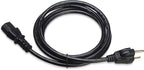 Amazon Basics Computer Monitor TV Replacement Power Cord, 6 ft, 32 count (Pack of 1), Black