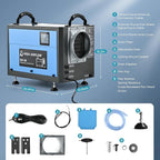 EUHOMY 130 Pint Crawl Space Dehumidifier with Drain Hose, Dehumidifier for Home and Basement, Dehumidify Up to 5500 Sq.Ft Commercial Dehumidifiers, Timer on/off, Automatic Dehumidification