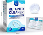 Y-Kelin Retainer and Denture Cleaner 120 Tablets for 4 Months Removes Stains Plaque Odors for Dentures Retainers Mouth Guard and Removable Dental Appliances (120 PCS, Mint)