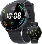 Parsonver Smart Watch for Swimming, 5ATM Waterproof Watch for Pool & Open Water, AI Swim Analysis, Built-in GPS & Compass, AMOLED Fitness Trackers 100+ Sports Modes, Heart Rate & Sleep Monitor, Black