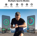 Sunorshop Health Fitness Tracker, Smart Watch with 24/7 Heart Rate and Blood Oxygen Monitor, Sleep Tracker with IP68 Waterproof, Activity Tracker Pedometer Step Counter for Women Men (Deep Black)