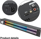 31-BMusic Spectrum Display Equalizer with Dual-Channel 15-BDSP Processing Full Color AGC Display Noise Reduction Remote Control 96kHz Sampling for Stage KTV Home Bar