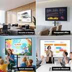 55 Inch Smart Board, Interactive Whiteboard, 4K UHD Touch Screen Digital Board, Digital Electronic Smartboard for Classroom,Office & Conference Rooms,Open App Ecosystem(Board & Wall Mount Only)