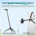 ULANZI TT88 Magnetic Tripod for iPhone 17, 57" Extendable Selfie Stick w Remote, 2-in-1 Phone Clip & Dual Cold Shoe Mounts-Lightweight Phone Tripod Stand for Vlogging, Travel, Video Recording, Black