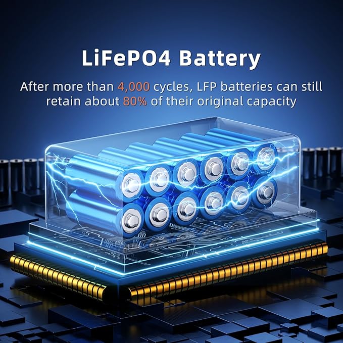 IEE SP5000 Portable Power Station & Solar Generator with 2×500W Panels Included,5000W (Peak 9000W) 5120Wh EV-Grade LFP Batteries,120/240V Dual Voltage,3500W 1.6H Fast Charge,APP&EPS for Home Backup.