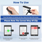 DATAFY Remote Control Page Turner for Kindle Paperwhite Oasis Kobo eReaders, Camera Camcorder Remote Controls, Page Turner Clicker for ipad Tablets Reading Novels with Wrist Strap Storage Bag