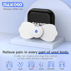 Wireless TENS & EMS Unit Back Pain Relief Massager - APP Controlled Bluetooth EMS Muscle Stimulator Machine for Back Shoulder Leg Neck Pain Relief