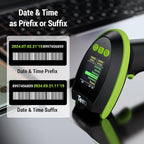 Tera Barcode Scanner Wireless 2D QR with Stand: Digital Setting Screen Keypad Pro Version Extra Fast Scanning Speed Works with Bluetooth 2.4G Wireless USB Wired Bar Code Reader HW0009-Z Green