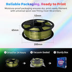 Flashforge 3D Printer Filament Silk PLA 1.75mm 1kg Spool-Dimensional Accuracy +/- 0.02mm (Bronze)