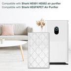 NXBHG HE601 Replacement Filter for Shark HE6FKPET HE601 HE602 6 Fan, 3-in-1 Filter System - Absorbs 99.97% Particulates, Part # HE6FKPET, HE6FKBAS, HE6FKPRO, 2 Pack