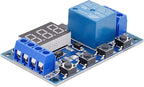 [2 Pack] DC 6-30V Timer Relay Programmable Delay Relay Module Cycle Timer with LED Display / 5V Micro USB, Smart Home Controller