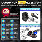 2026 Autel MaxiTPMS TS508WF KIT TPMS Programming Tool, WiFi Ver. of TS508K TS508 TS501 TS601 with 120bucks 4PCS 315 433MHz MX Sensors, Relearn Activiate All Sensor, Clear TPMS DTCs, Lifetime Update
