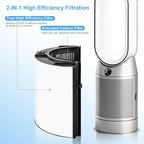 Katerelis 2 Pack Replacement True Filter for Dyson TP04 TP06 TP07 TP09 TP10 HP04 HP06 HP07 HP09 HP10 PH01 PH02 PH04, 360° Combi 2 in 1 and Carbon Filter, Grade True Carbon Replacement Filter