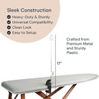SimplyImagine Flexible Iron Cord Holder - Metal, Tabletop Mount - Tangle-Free Pressing & Ironing Board Cord Holder - Universal Fit & Steam Compatibility