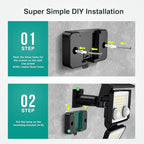 LYWALT Solar Outdoor Lights - 3000LM 188 LED Motion Sensor Outdoor Lights, 4 Heads Security Light,IP65 Waterproof, Easy Install,270°Wide Angle Flood Wall Light with 3 Modes for Backyard Yard (3 Pack)