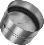 Draft Blocker 6'' Inch - Backdraft Damper - Draft Stopper - Backflow Preventer - Inline Fan Vent Deflector - One-Way Airflow Ducting - Dryer Duct Connector with Backdraught Flap
