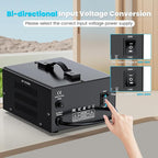 3000W Voltage Converter Transformer(110V to 220V or 220V to 110V) Step Up/Down Converter 110/120 Volt - 220/240 Volt w/US Power Cord,Circuit Breaker Protection, LCD Screen Display