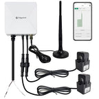WiFi Energy Monitor with 2 * 200A Clamps, Real-Time Electricity Tracking, Smart Home Power Management, WiFi Meter Solar/Net Metering, Home Energy Automation and Control