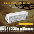 icever 5in1 WB5 LED Controller Bluetooth Control 2.4GHz Dimmable CCT RGB RGBW RGBCCT COB LED Strips - Compatible with Tuya App Echo Alexa Google Home Voice Control