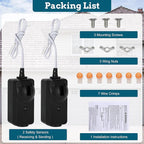 2025 Upgrade 41A5034 Safety Sensor Kit Compatible with Liftmaster Chamberlain Sears Craftsman Garage Door Opener Made After 1997, Replace G801CB-P (10 Years Warranty)