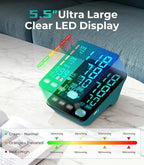 YONLO Blood Pressure Monitor, Automatic Upper Arm Blood Pressure Monitors for Home Use, 2 Blood Pressure Machine Cuff(9-17in & 13-21in) with Large LED Backlit Display, 3x199 Reading Memory Users Green