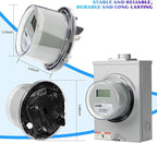 Digital Electric Meter,120V 2 Wire KWH Meter,Watt Meter, Used for RV and Home Meter