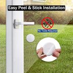 Wsdcam Glass Break Sensor Alarm 125dB Ultra-Slim Wireless Glass Break Detector Window Alarm Vibration Sensor for Home Window and Door Security (8)