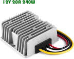 MGGi Voltage Buck Converter Regulator DC 24V to DC 12V 20A 240W Waterproof Power Transformer, Voltage Reducer, High-Power Power Supply Module Buck Transformer, for Golf Cart, Forklifts, Car