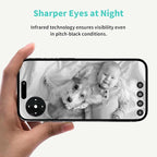 2K Indoor Security Camera, AI Human Pet Motion Detection, 2.4/5 GHz, 360° Pan Tilt, Night Vision, 2-Way Audio, Compatible with Alexa & Google Assistant (Standard Configuration)