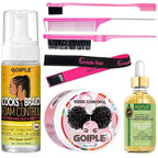 Goiple Edge Control Wax for Women - Strong Hold, Non-Greasy Smoother, Styling Wax for Black Hair - No Flaking, Rosemary Oil for Growth, Braiding Gel, Braid Mousse, Shine