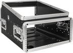 Sound Town Lightweight and Compact 4U ATA ABS Rack Case, with Slant Mixer Top, 21" Depth, 10U Top and 4U Side Spaces (STMR-A10X4U)